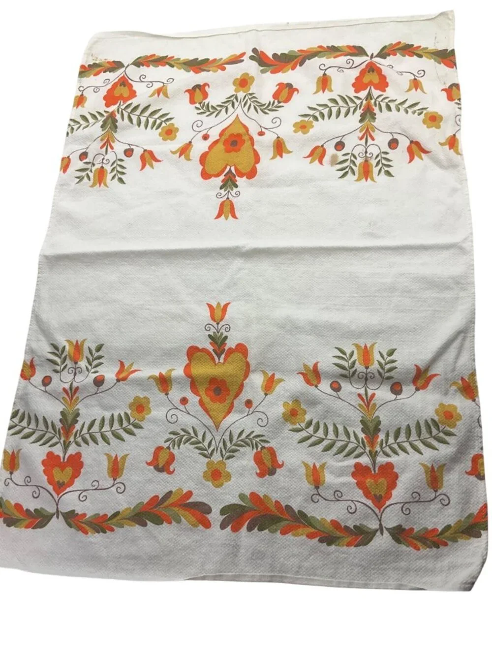 VTG MCM 70's 80's Lot 10 Floral Kitchen Tea towels and Apron  Assorted Made USA*